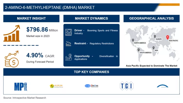 2-Amino-6-Methylheptane (DMHA) Market - Current Analysis By Market Share