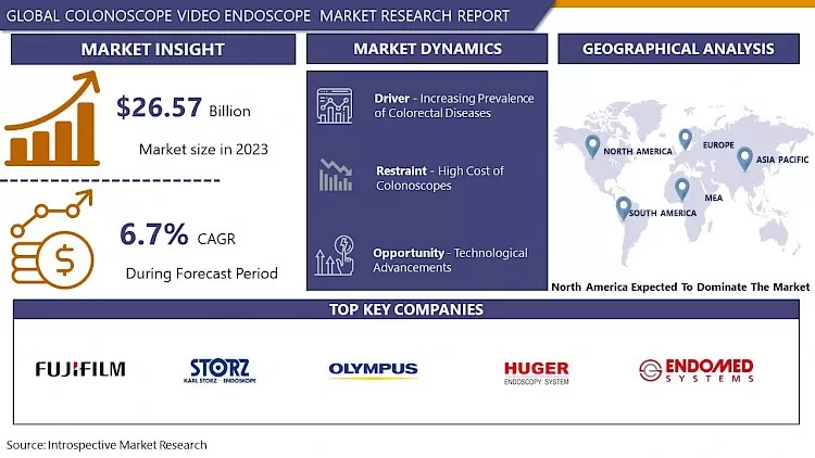 Colonoscope Video Endoscope Market - Current Analysis By Market Share 2024-2032