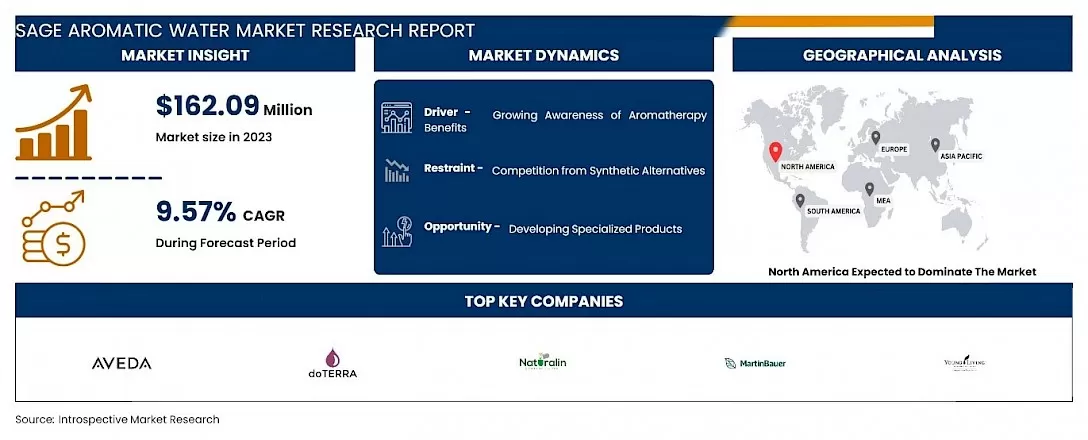 Sage Aromatic Water Market - Global Size, Share & Industry Trends